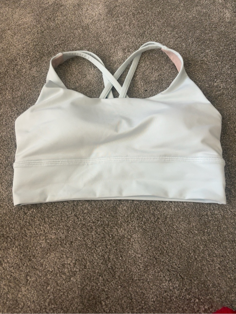 Lululemon ENERGY BRA LONG LINE ISMI Light Green  SZ 6 NWOT